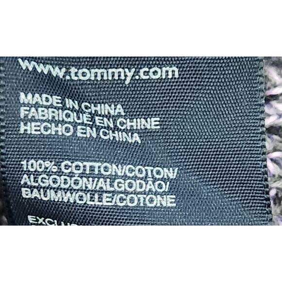 Tommy Hilfiger Purple Black Marled Cable Knit Cardigan Sweater Small Cap Sleeves - Picture 4 of 4